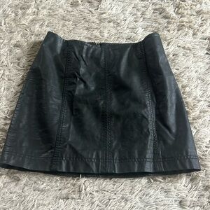 Free people modern femme vegan leather skirt